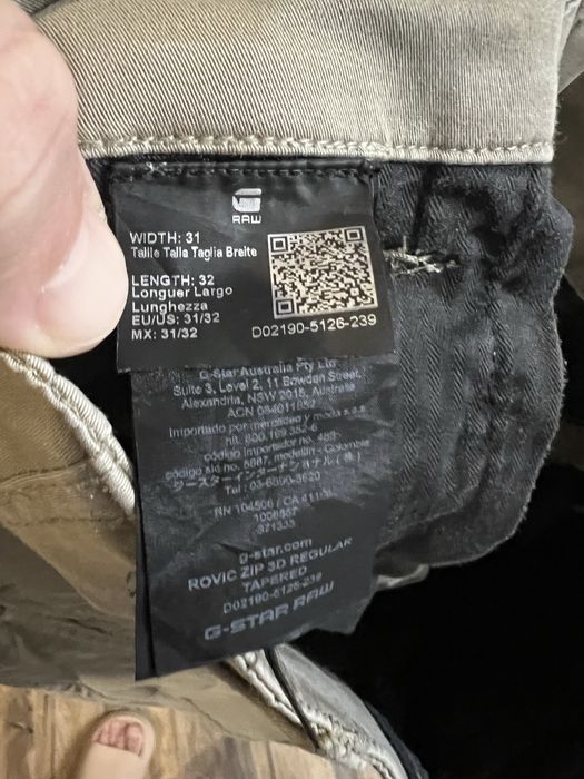 G-Star Raw size 32/32 Cargo