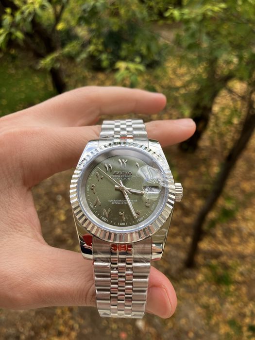 Seiko Mod Arabic Dial NH35 Jubilee Автомат Самонавиващ