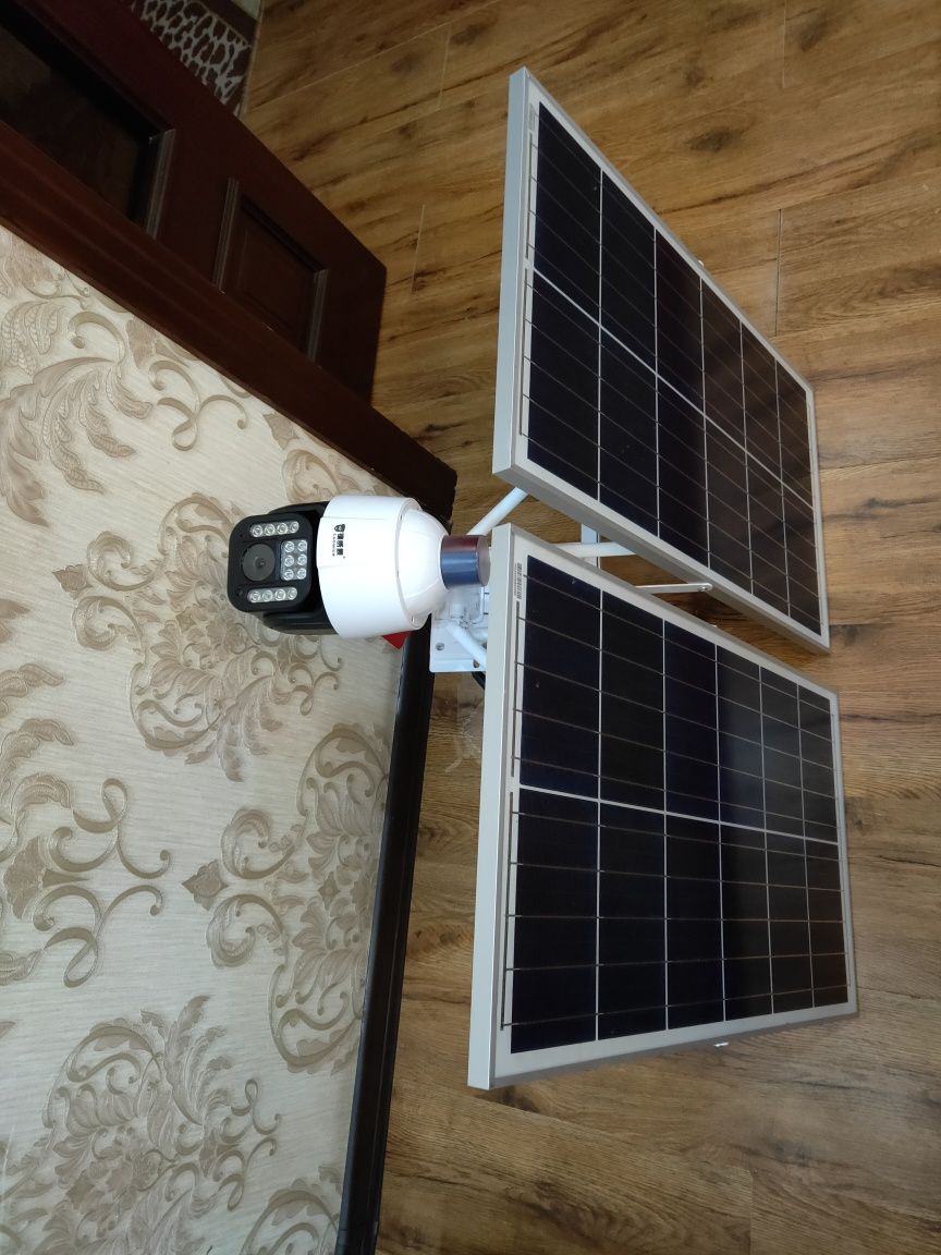 4G sim Видео камера работающая от солнечной батареек (автономка)
