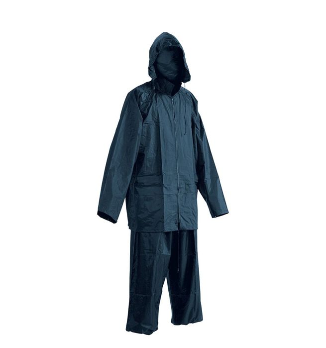 Costum impermeabil fas marimea M albastru salopeta ploaie