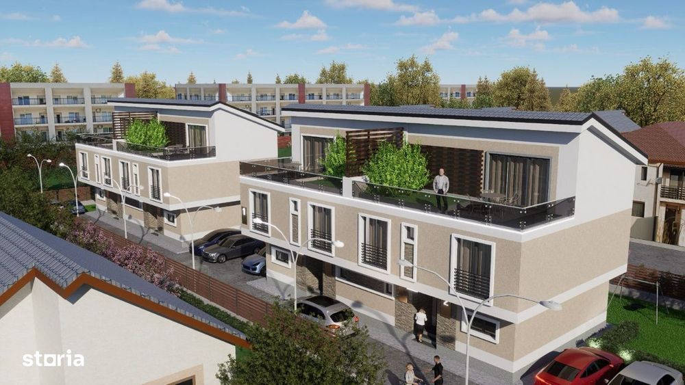 Casa P+2Et+Terasa. 5 cam. Util 185mp. Teren 250mp.