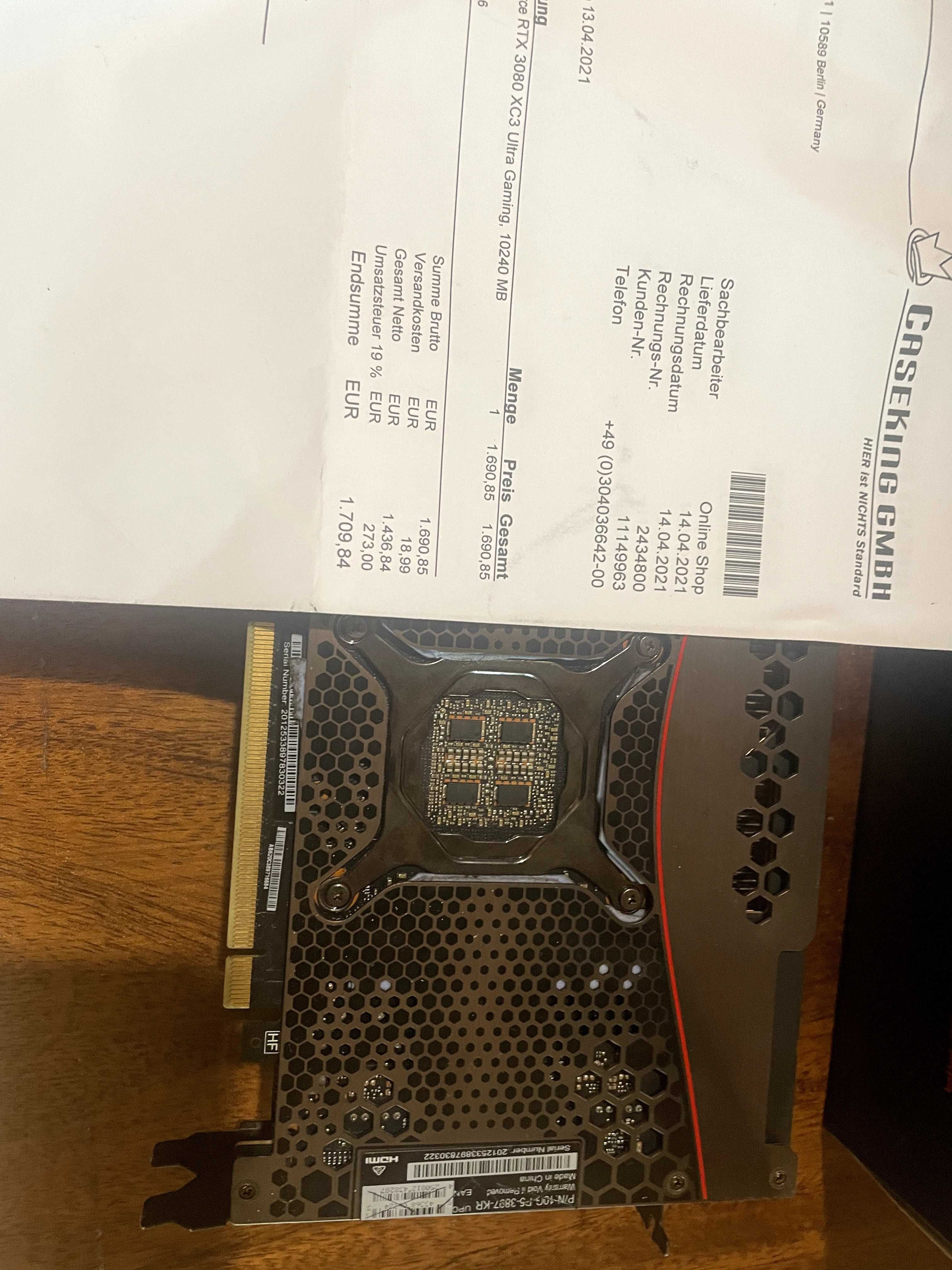 EVGA FTW3 Ultra RTX3080 10GB