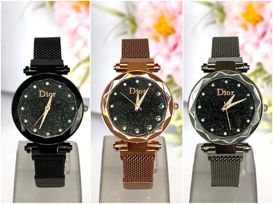 Часовници Dior в три цвята/ Часовник Диор с магнитна закопчалка