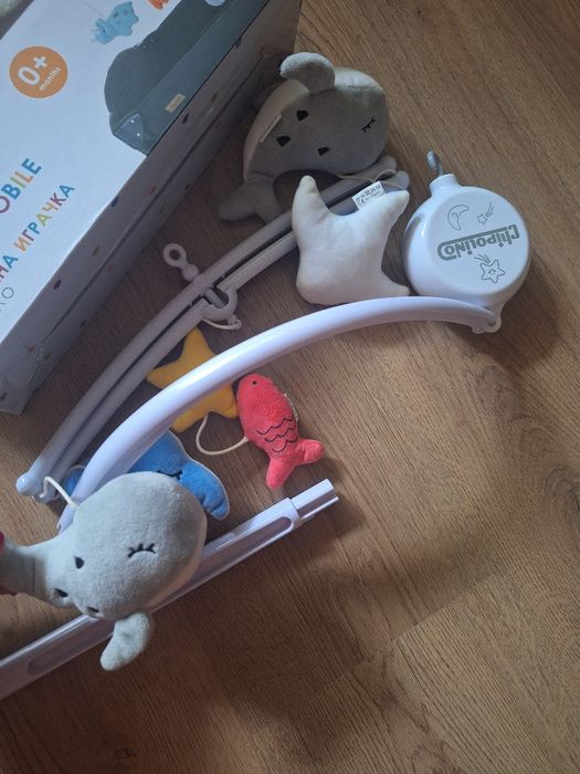 CHIPOLINO Музикална въртележка за легло и кошара МОРСКИ СВЯТ