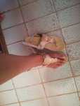 Sandale din piele.