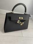 Geanta neagra piele