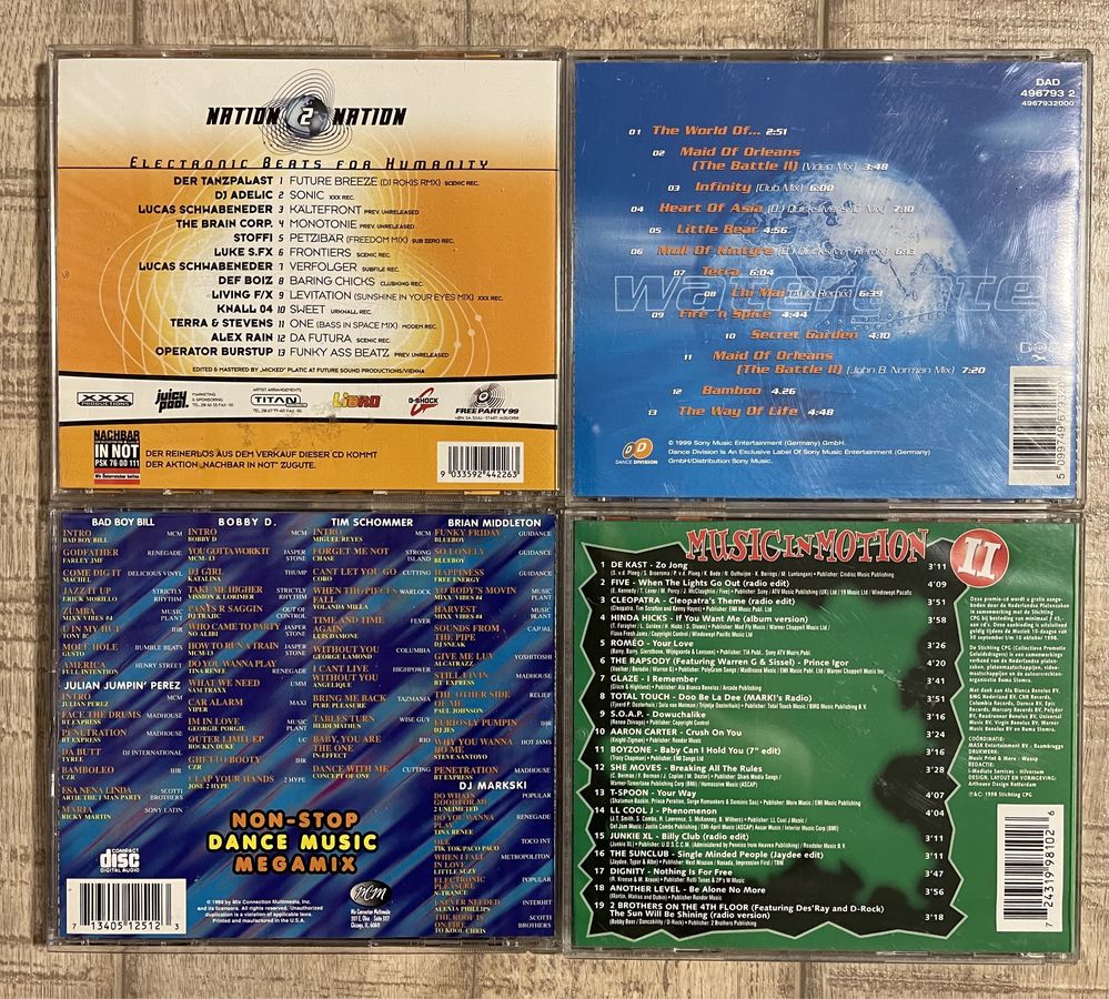 Pachet 8 cd-uri  muzica house/techno/trance/rave/electronic