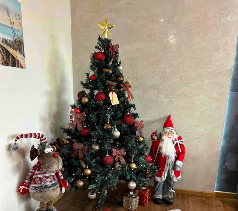 Коледна елха с играчки - 180см