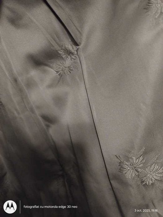 blana naturala, alba, de iepure, M/L ca noua