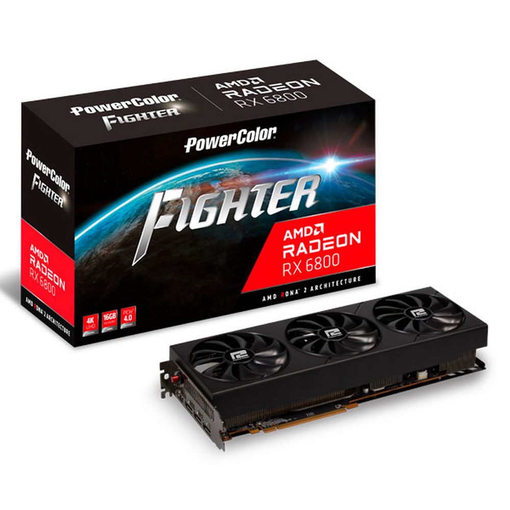 Placa Video Powercolor rx6800 fighter 16gb 4K, absolut ca noua