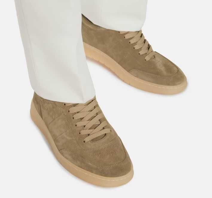Pantofi sport casual 42 premium BIANCO NOI piele naturala moale