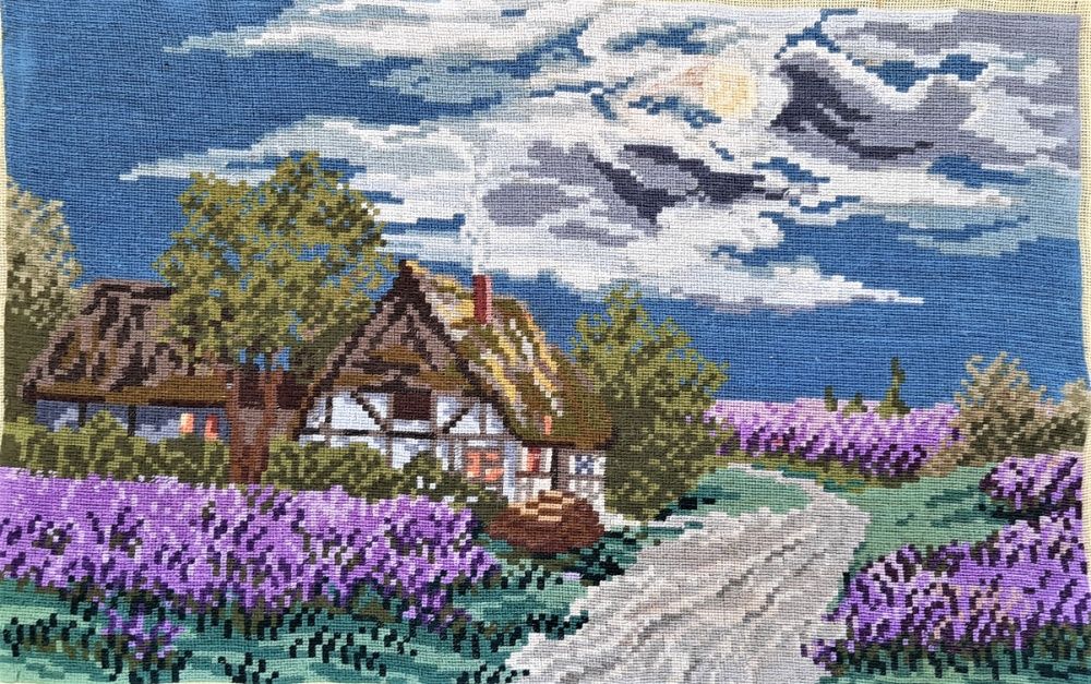 Гоблен–Silbernacht uber der Heide /Перуники-Сребърна нощ в степта/