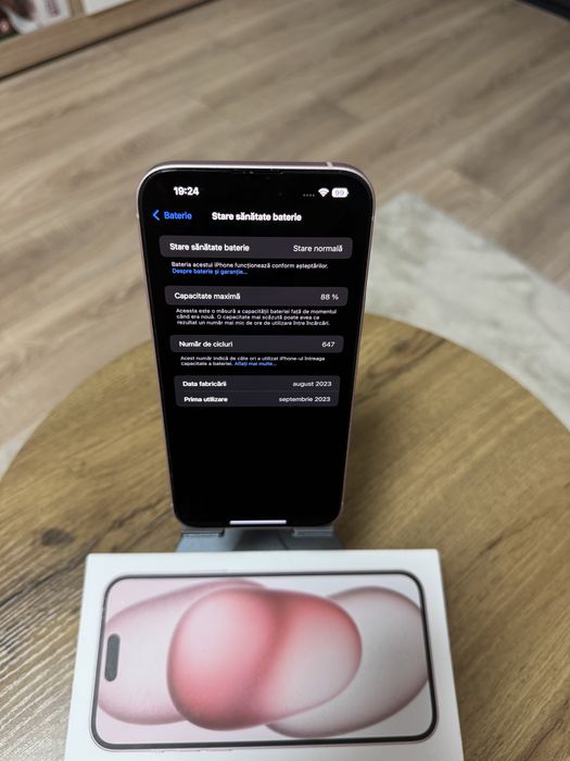 Iphone 15 plus Roz 128 gb