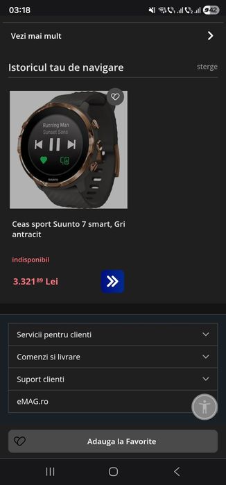 Smartwatch Suunto 7 Gri Antracit