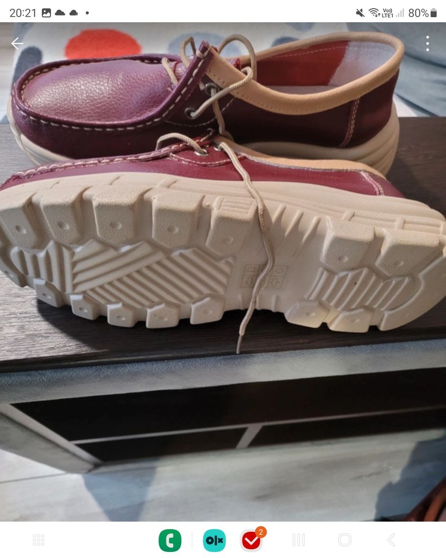 Pantofi piele noi  cu eticheta