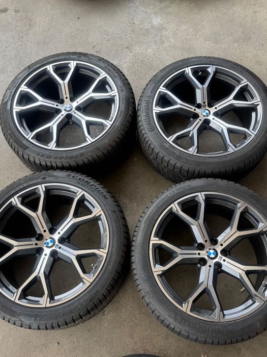 Vând jante originale BMW X5-X6 G05-G06 pe 21” cu anvelope de iarnă