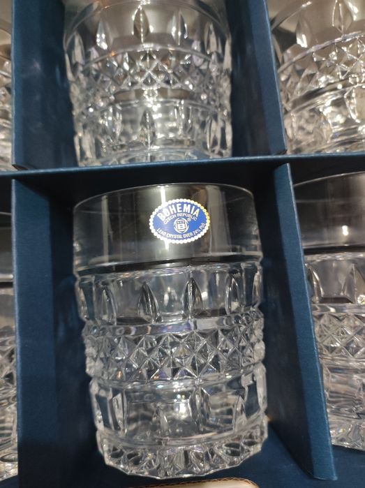 Vând set 6 pahare  Bohemian Crystal