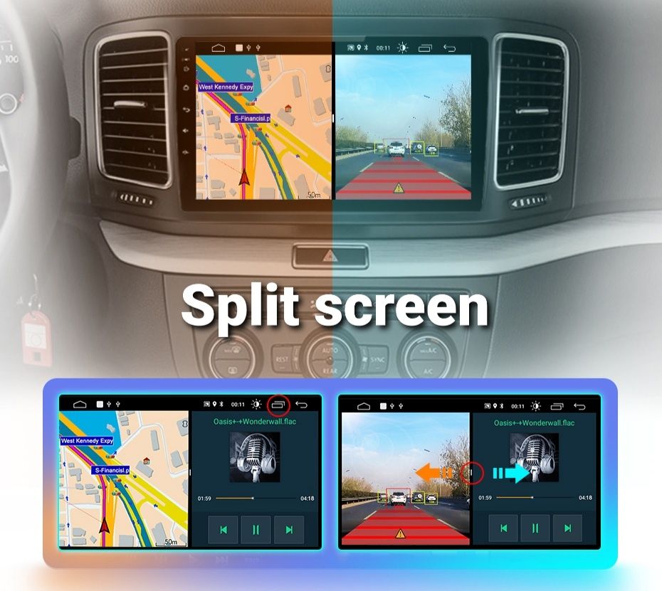 Navigatie Android dedicata Volkswagen Sharan (2012-2018)