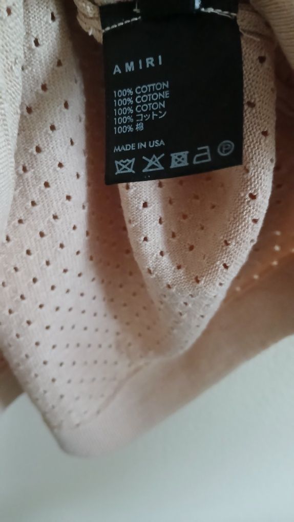 Мъжка тениска на мрежа Amiri mesh. XL