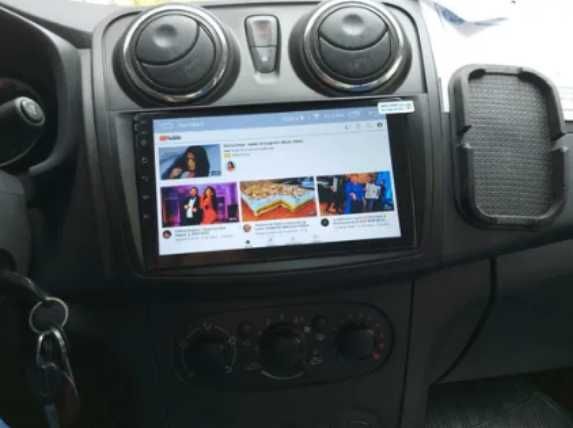 Navigație Android 9 inch Dacia Logan WiFi internet Waze YouTube GPS BL