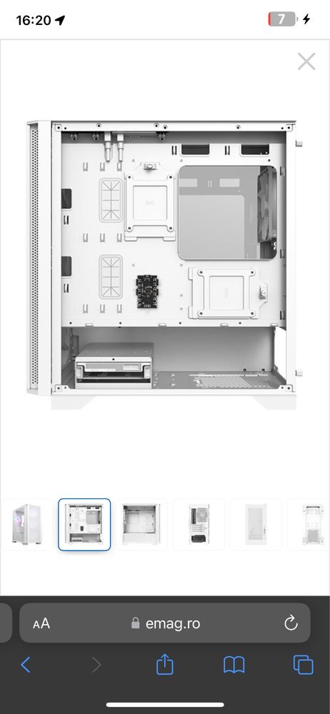 Carcasa PC Montech AIR 100ARGB, All White