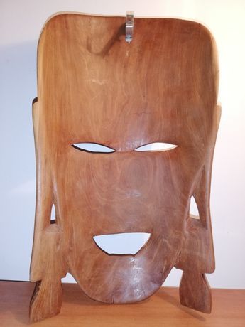 Masca africana de lemn abanos / Statuete africane tribale Africa