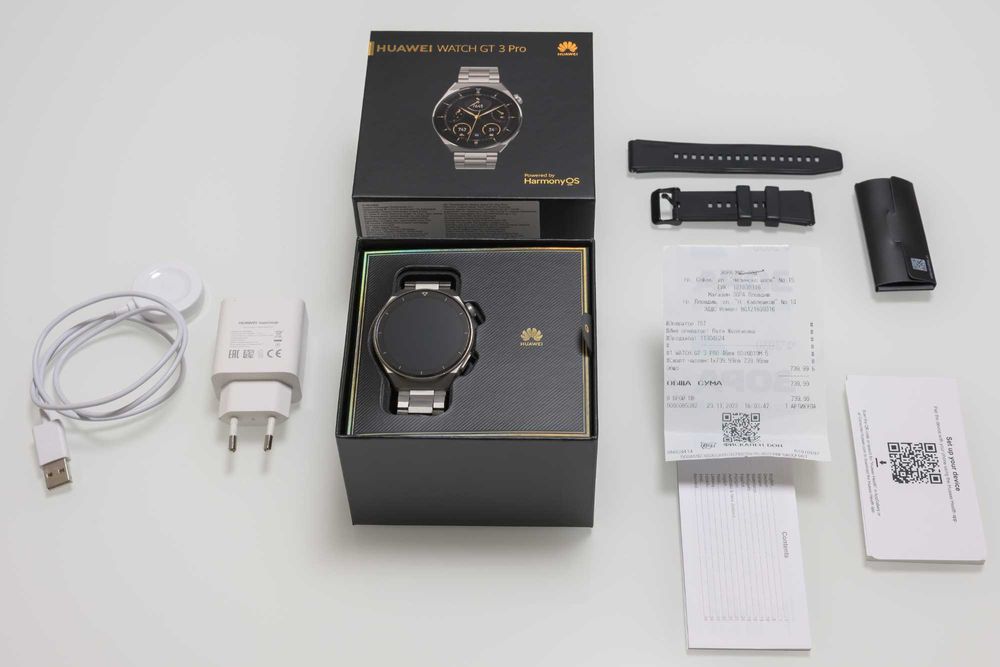 ПЕРФЕКТЕН Huawei Watch GT3 Pro 46mm + АДАПТЕР и КАИШКА