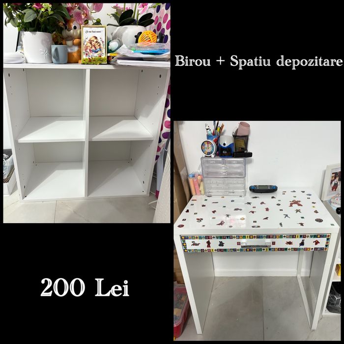 Birou copii si spatiu depozitare