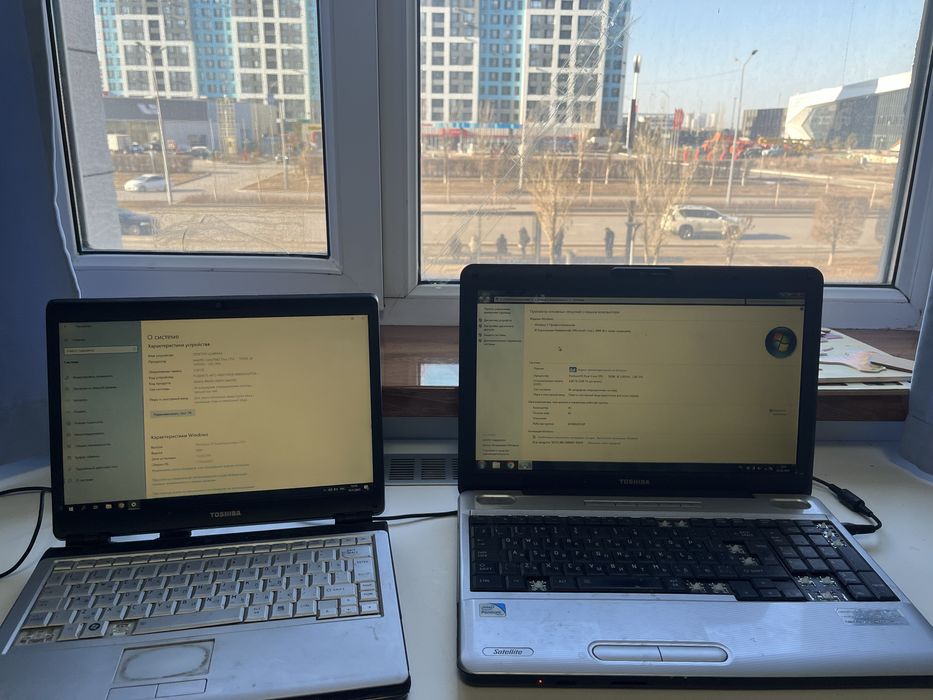 2 ноутбука тошиба супер качества сейчас таких не делают