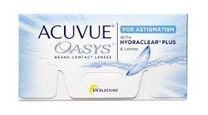 ACUVUE OASYS for ASTIGMATISM линзы в упаковке -4.0cyl-1.25 ax170