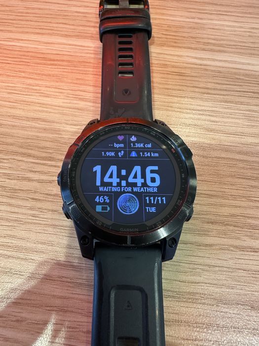 Garmin Fenix 7, Premium multisport GPS watch, Sapphire Solar