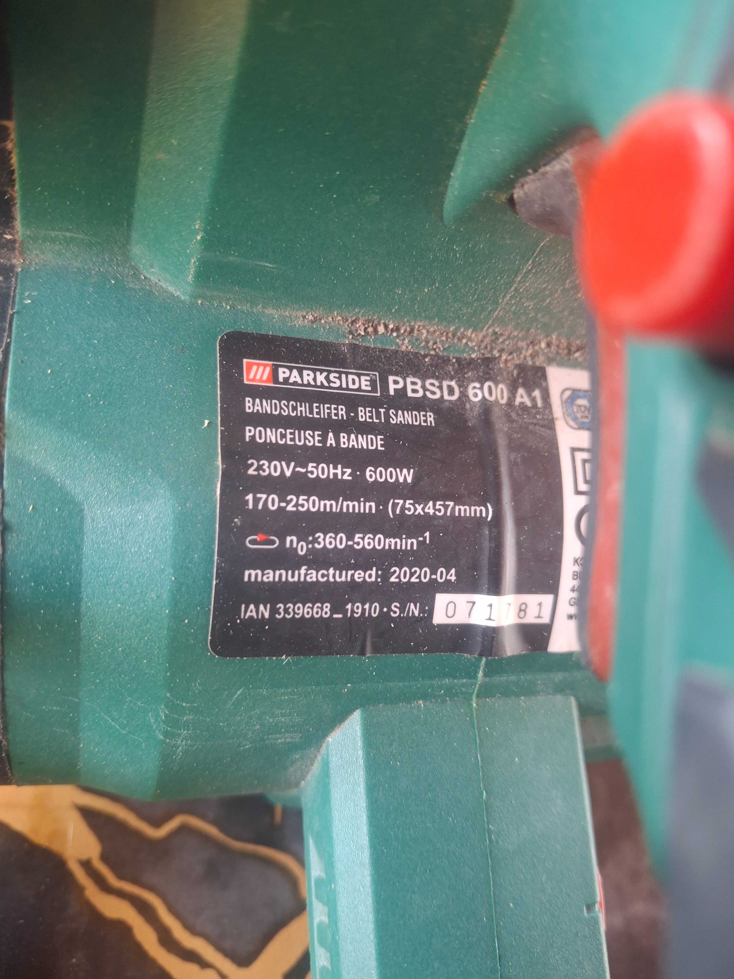 Продава се лентов шлаиф PARKCIDE 600W в добро състояние с 6 степени