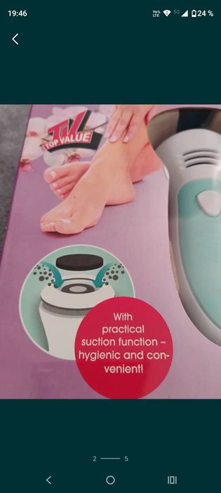 Aparat pentru îndepărtarea calusului. Se alimentează la curent.NOU!