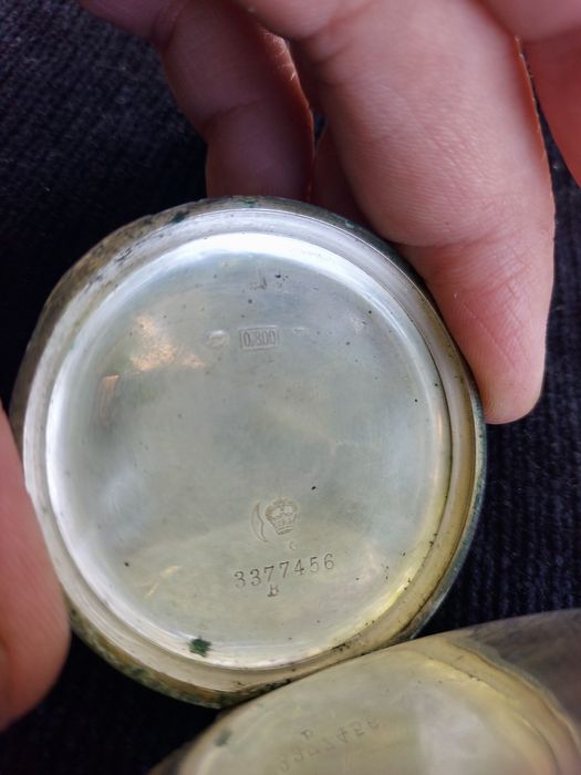 9 Ceas buzunar Germania argint 800 masiv,51 mm,stare foarte buna