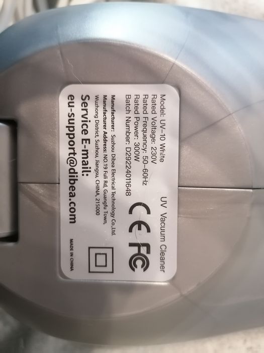 Прахосмукачка за матраци и акари Dibea с UV светлина