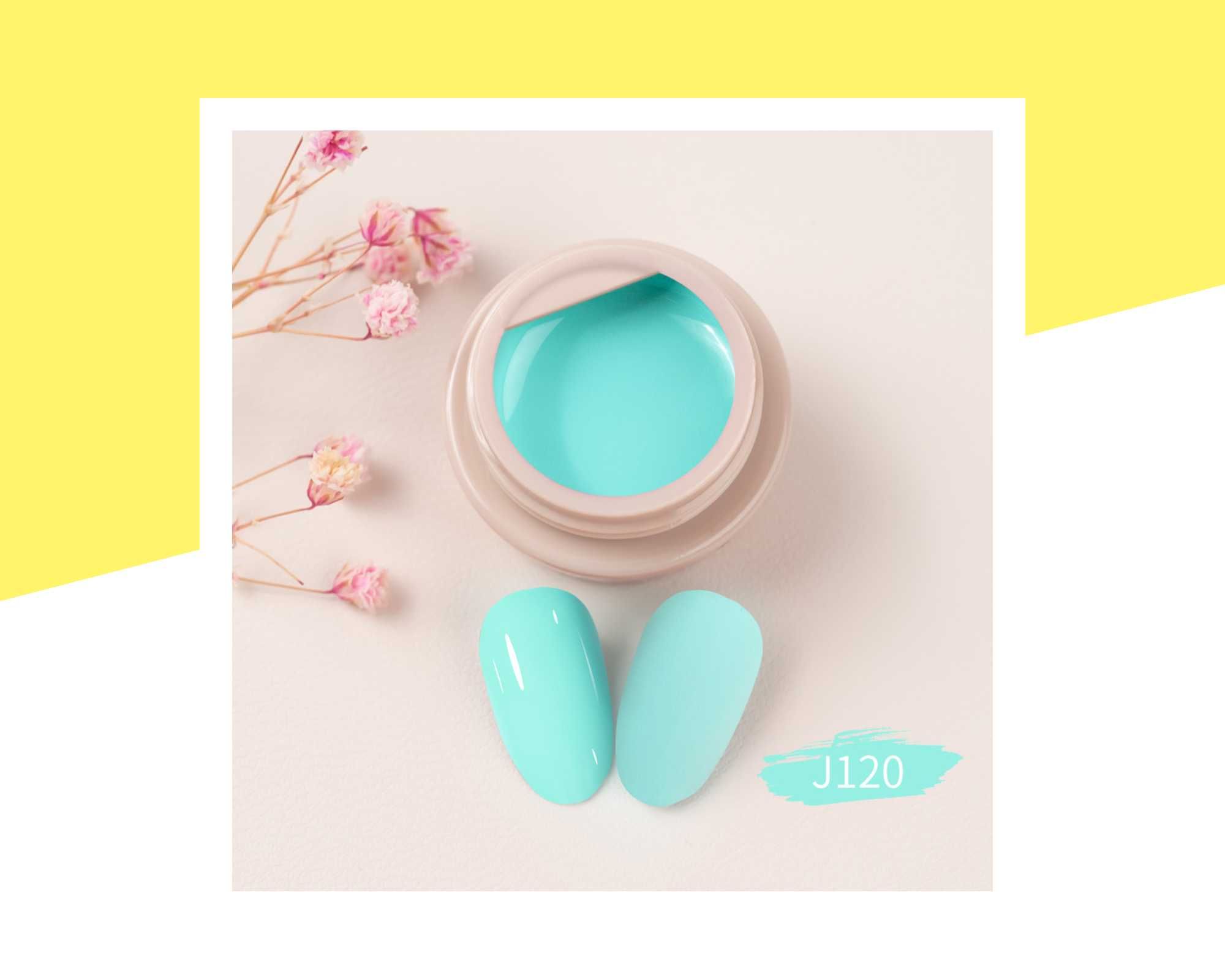 Комплект UV/LED пастелни гел бои серия "Macaron" GDCOCO – 6 броя