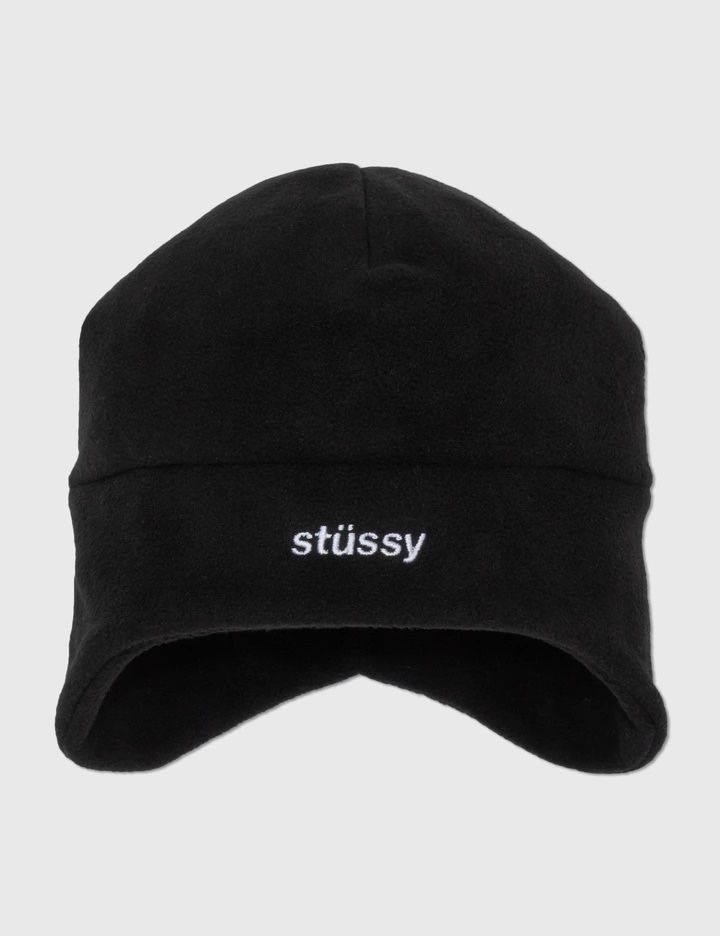 Stussy Black Polar Fleece Liner Beanie / Stussy Теплая Шапка Бинни