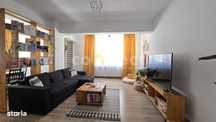 Apartament de 3 camere, 2 dormitoare, 2 bai, logie, mobilat si utilat.