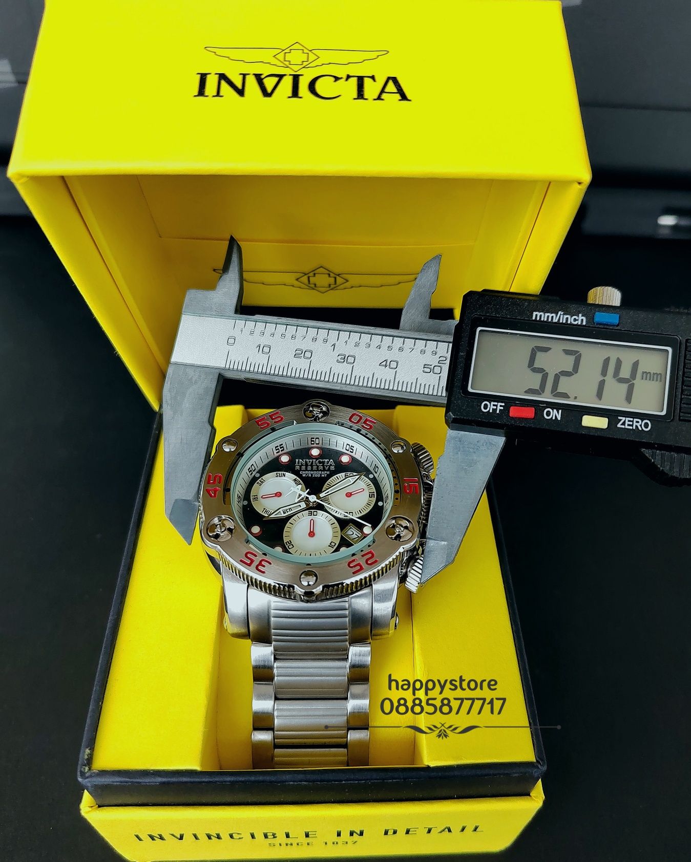 часовник INVICTA Sea Hunter Silver 52 mm, Инвикта нов