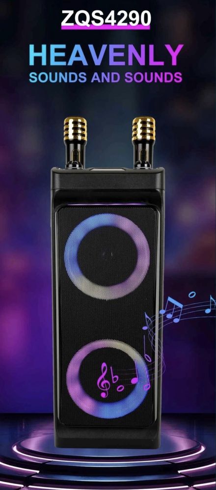 Калонка Sing-e ZQS 4290 2x25w без проводной микрофон 2 шт