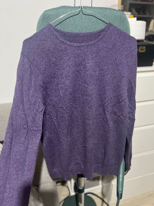 Pulover 100% cașmir mov S/m