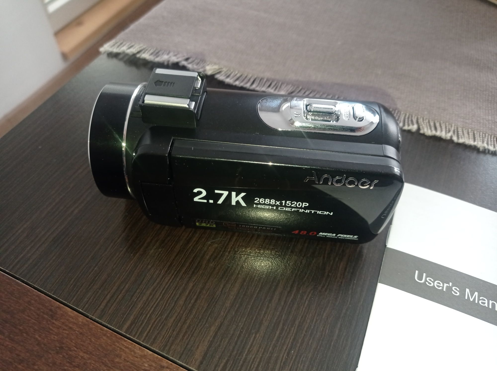 Camera video 2.7k ultra HD camcorder cu pornire la telecomanda