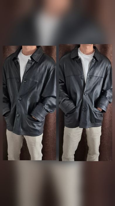 Geacă din piele naturală Carlo Bartelli, mărimea M – nouă, nepurtată