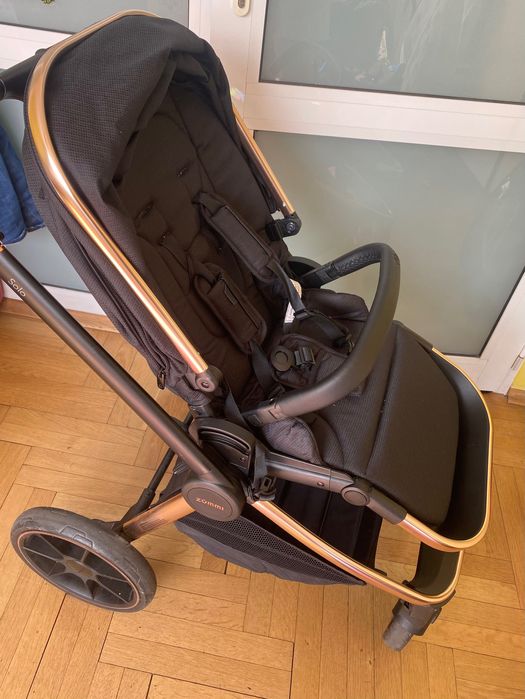 Комбинирана детска количка 3в1 Zummi - черно и златно