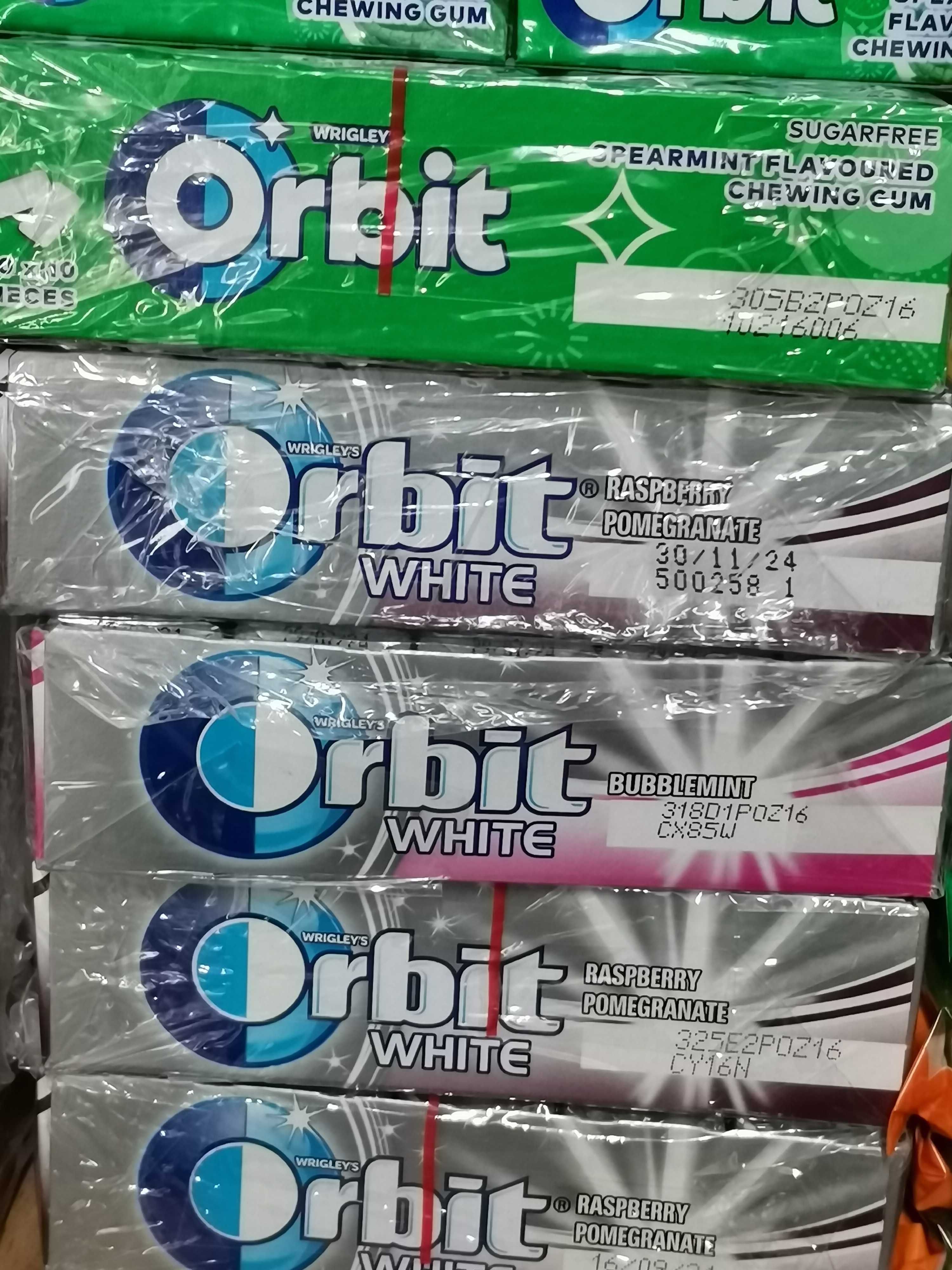Дъвки Орбит Orbit, шоколад Милка Milka