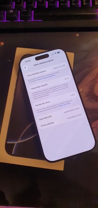 iPhone 16 pro 256 GB black