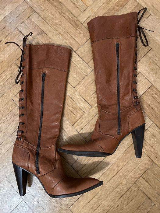 Cizme din piele nr. 39