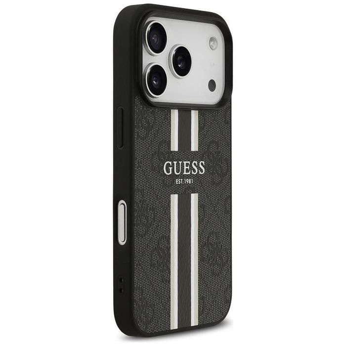 Калъф guess hardcase 4g printed stripes magsafe за iphone 17 pro max в