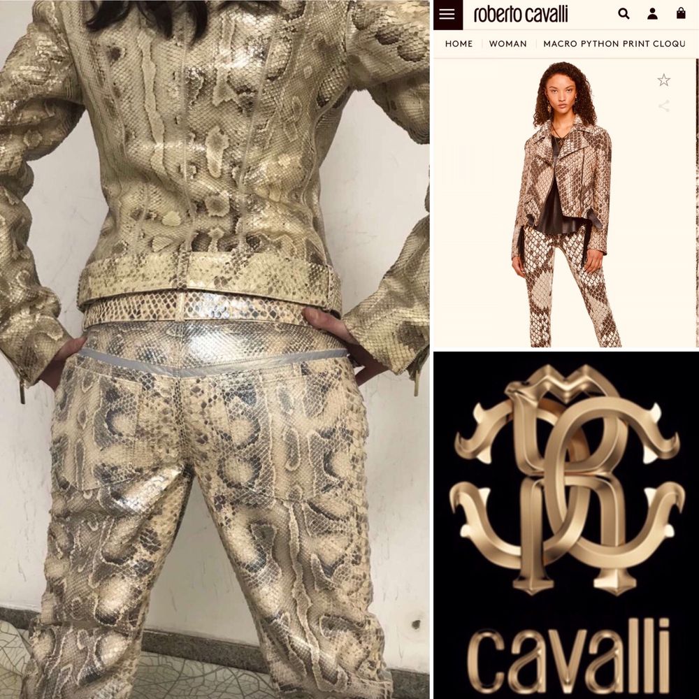 Roberto Cavalli Real Python ,Оригинален, НЕ ПРИНТ, 2840euro