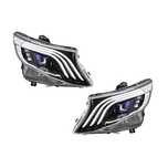 Пълни LED фарове за Mercedes V-Class W447 (2014-2020) само Халогенни